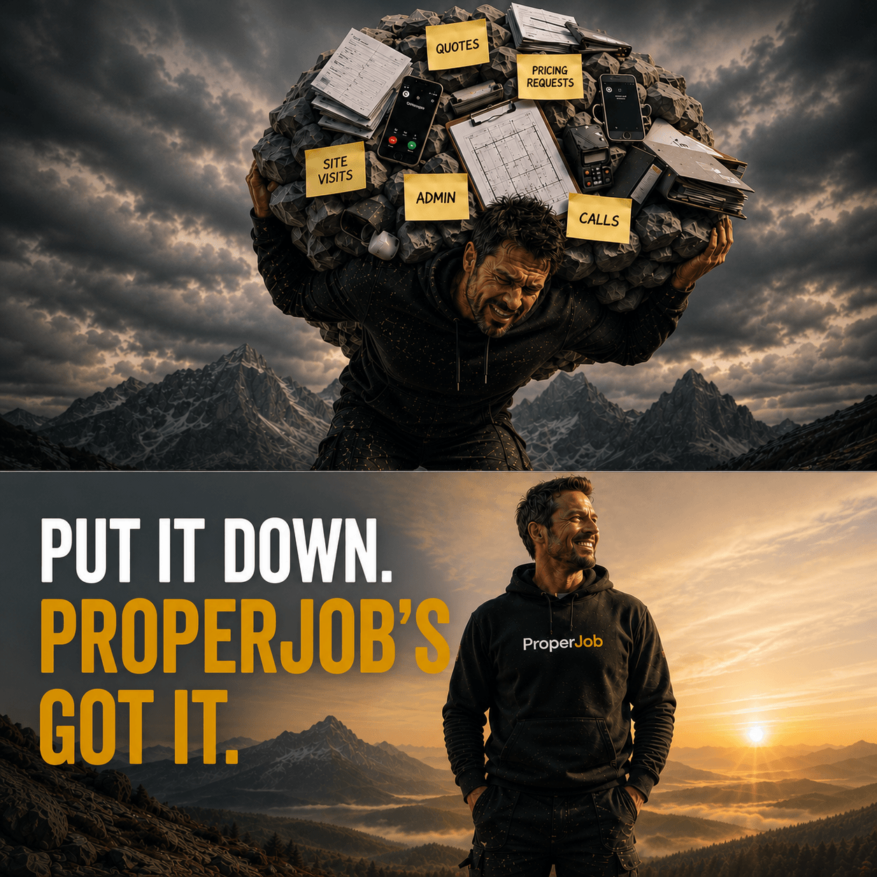 Put it down. Proper Job has got the pricing requests, quotes, site visits, admin and calls.